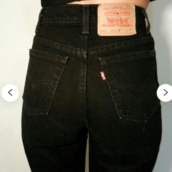 Levi's Denim - RARE Vintage black 512 Levi's Tapered leg